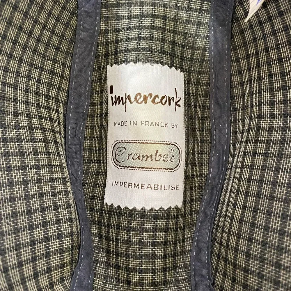 Imercork Crambes Paris France vintage 60’s wool blend gray fedora hat 54-6 5/8 - Picture 8 of 9